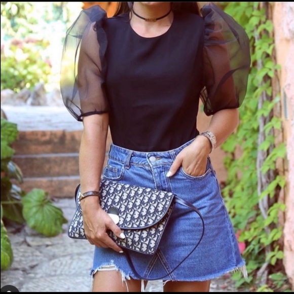 ORGANZA SLEEVE TOP - Picture 4 of 11